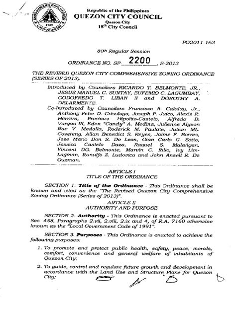 The Revised Quezon City Comprehensive .